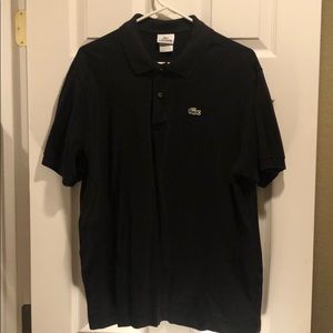 Lacoste Black Button Up Shirt